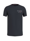 Blue slim fit T-shirt with logo