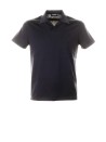 Black jersey polo shirt