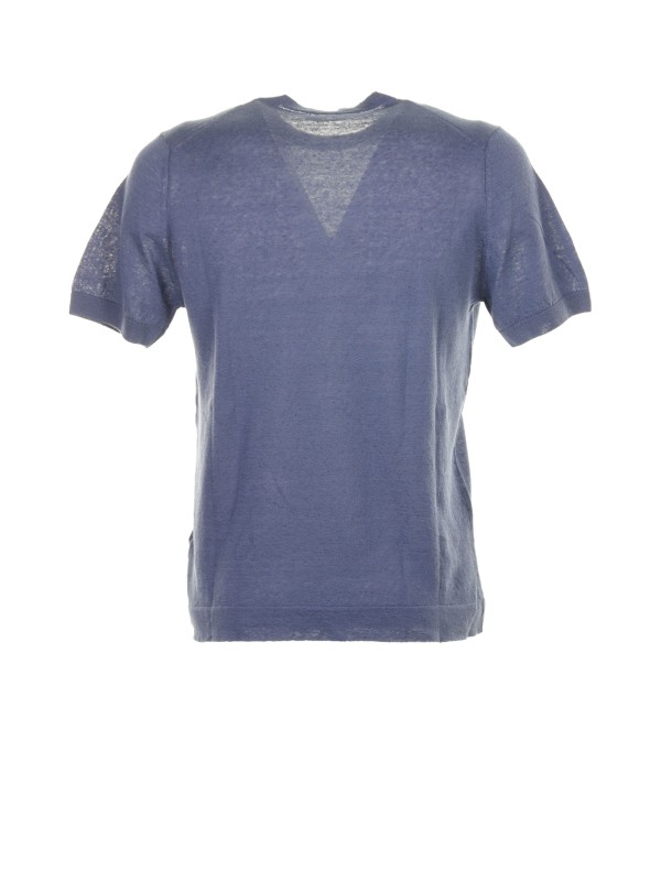 T-shirt girocollo in lino