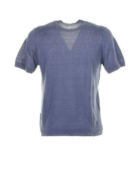 T-shirt girocollo in lino