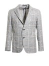 Jacket with checked pattern