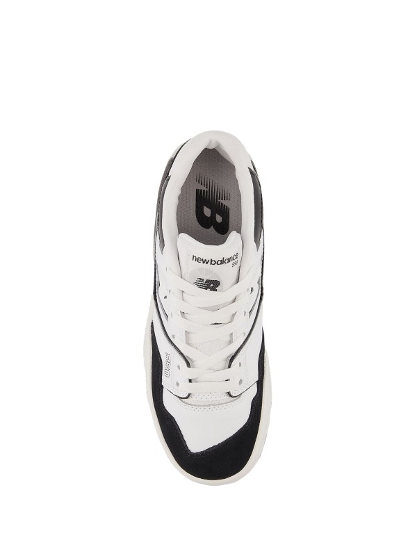 Sneaker junior 550  bianco nera