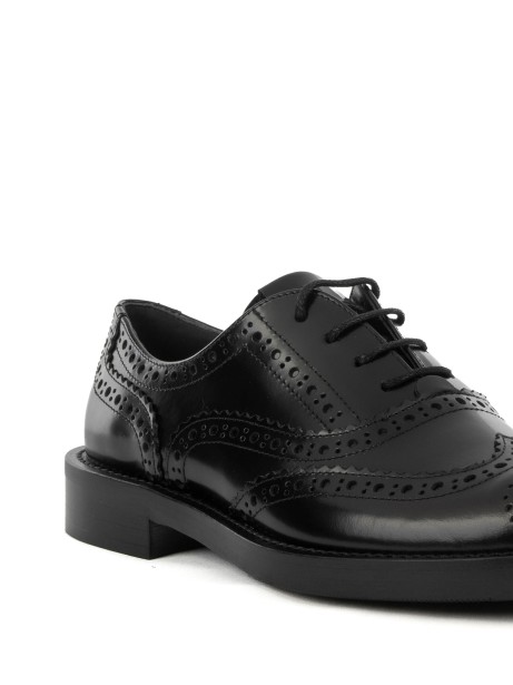 Black Leather Oxford