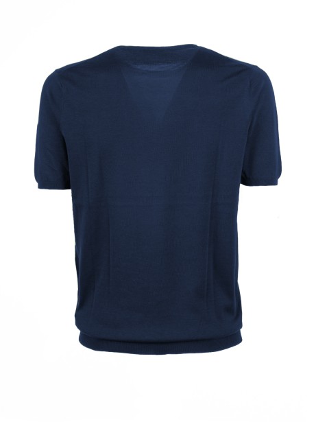 T-shirt girocollo blu