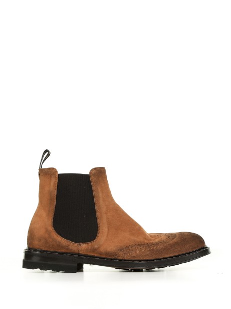 Ankle boot in aged nubuck