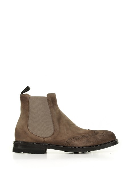 Ankle boots in aged nubuck