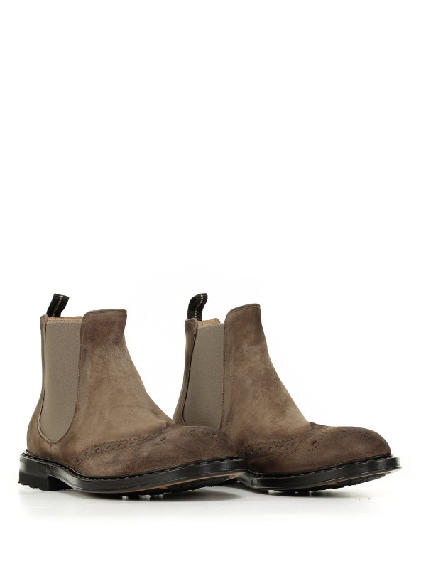 Ankle boots in aged nubuck