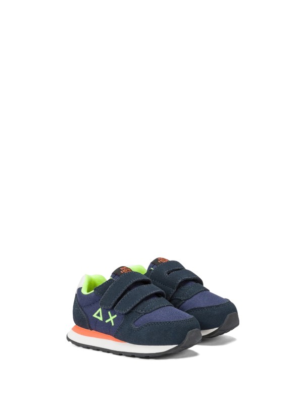 Sneaker kids blu con strap