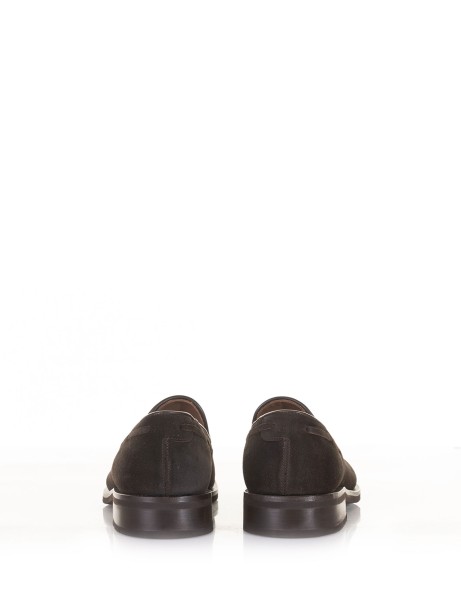 Mocassino in suede con nappine