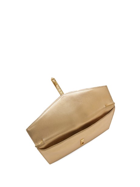 Pochette Tokyo Clutch gold leather
