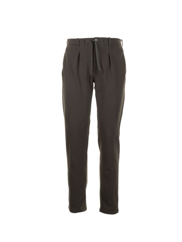 Piqué trousers with drawstring Piqué trousers with drawstring