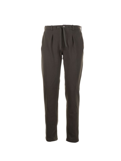 Piqué trousers with drawstring Piqué trousers with drawstring