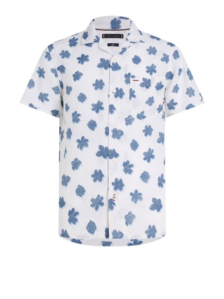Shirt with all over floral pattern