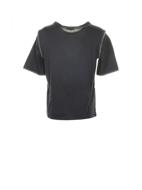 T-shirt girocollo blu navy