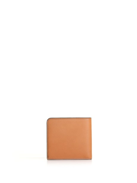 Leather wallet with logo 2