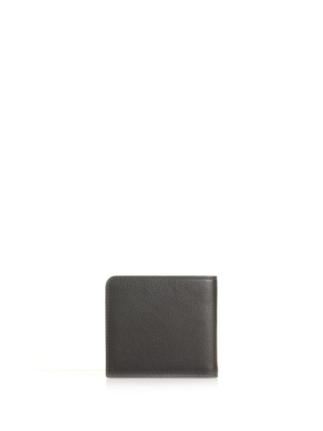 Leather wallet with logo 2