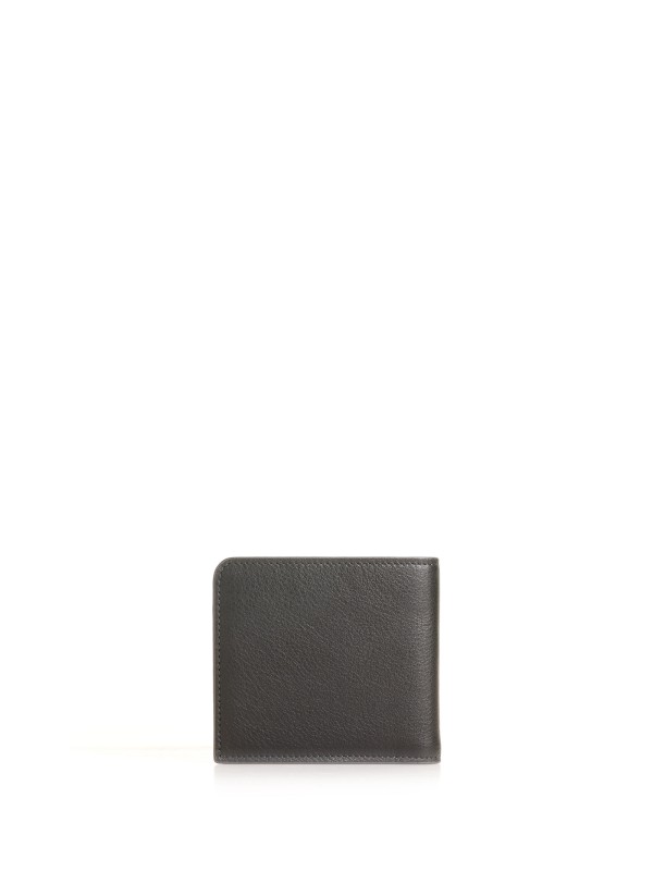Leather wallet with logo