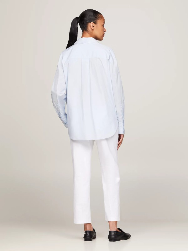 Camicia oversize in popeline donna