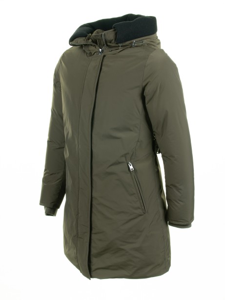 Parka lungo donna verde scuro