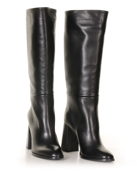 Nicole Bonnet black leather boots 2