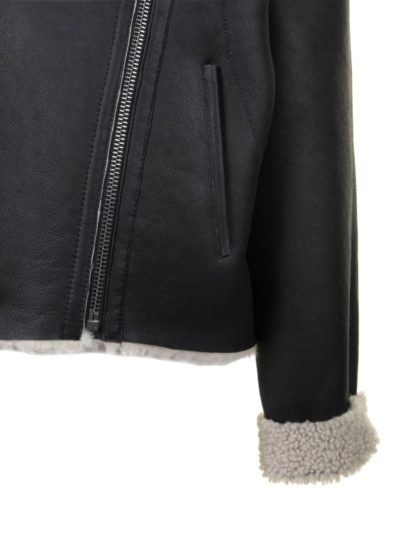Montone donna in nappa e lana teddy