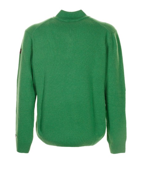 Green sweater with zip