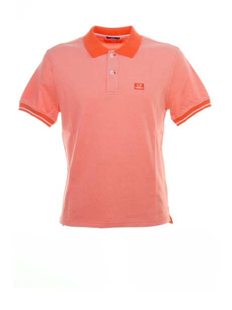 Polo maniche corte arancio con logo