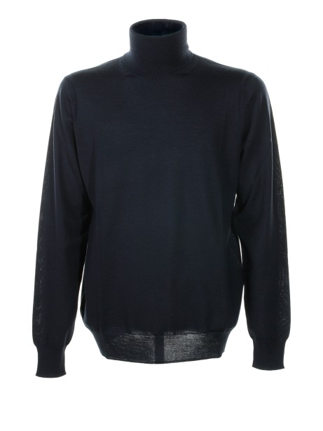 Blue turtleneck with long sleeves 2