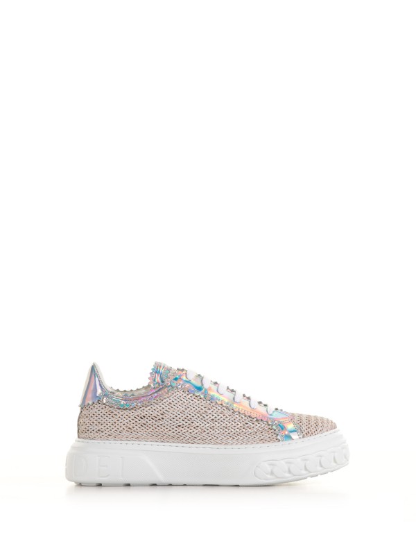 Off-road sneaker in woven leather