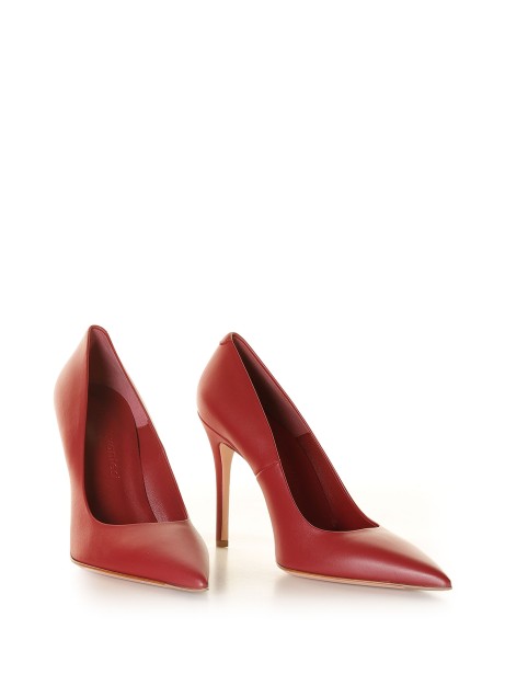 Décolleté stiletto rosso in pelle