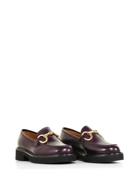 Nappa leather moccasin with horsebit