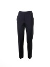 Navy blue cigarette trousers