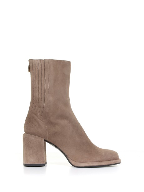 Suede ankle boot