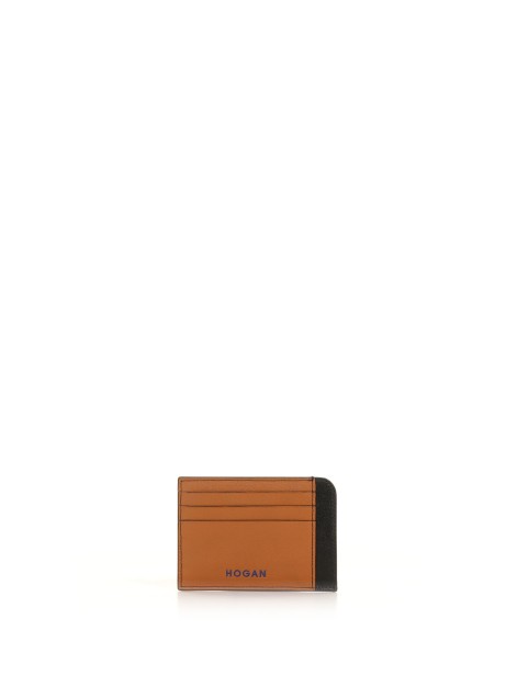 Leather card holder with logo Leather card holder with logo