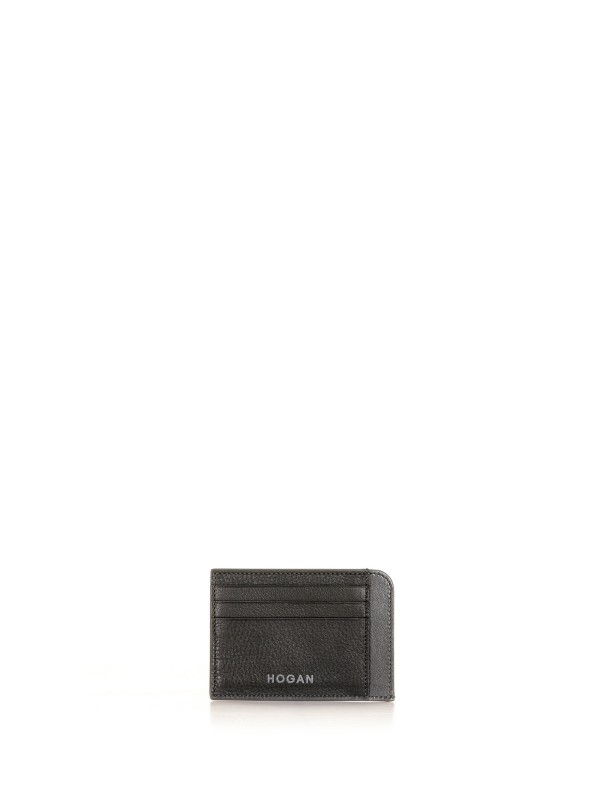 Leather card holder with logo Leather card holder with logo