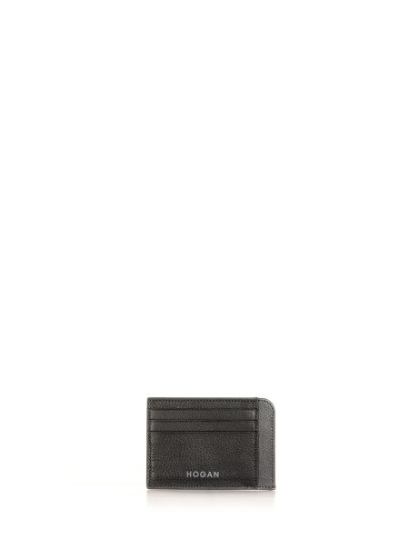 Leather card holder with logo Leather card holder with logo
