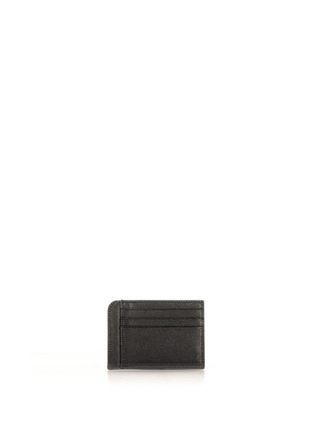 Leather card holder with logo 2