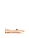 Nude leather loafer