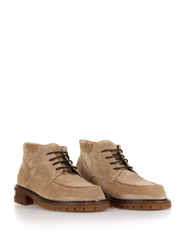 Polacco in suede con lacci