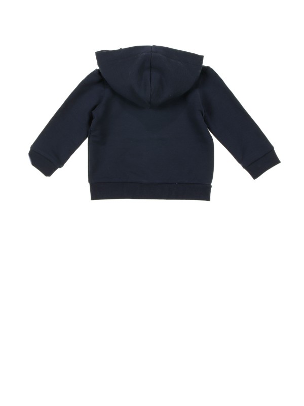 Cardigan with hood and zip