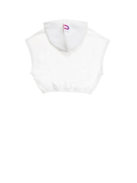 Felpa cropped cappuccio ragazza