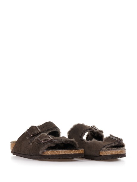 Lamb fur sandals