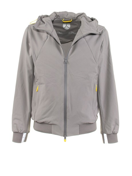 Pearl blue technical fabric jacket