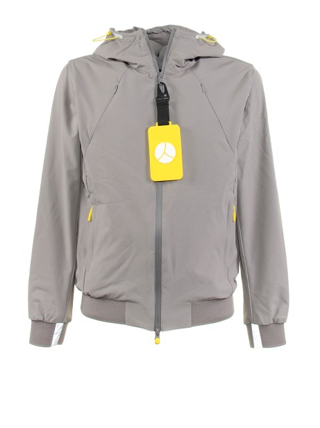 Pearl blue technical fabric jacket