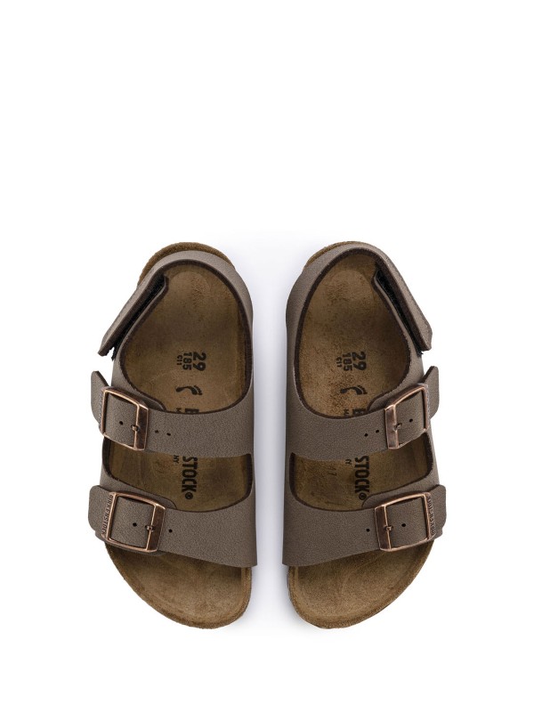 Milano sandal in Birko-Flor nabuk