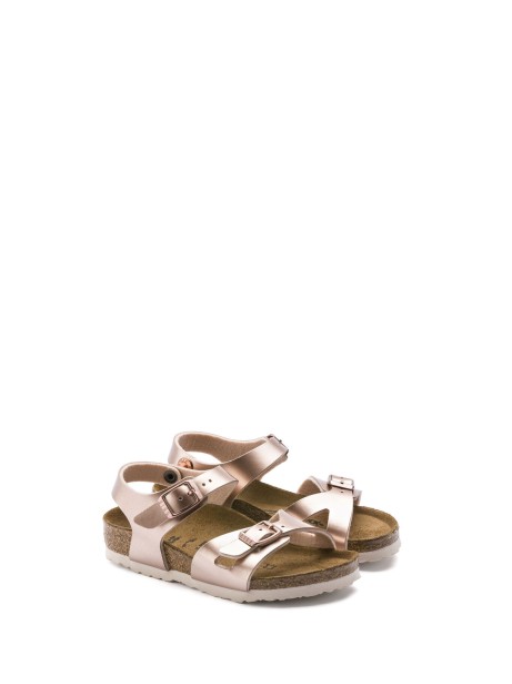 Rio Metallic sandal in Birko-Flor