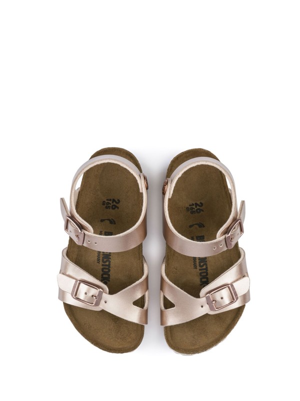 Rio Metallic sandal in Birko-Flor