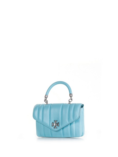 Light blue leather handbag best sale