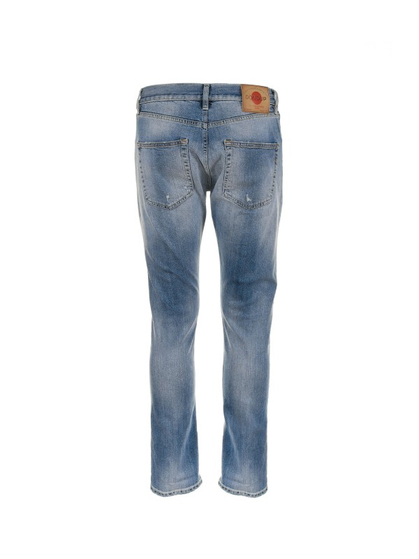 Pantalone in denim sfumato