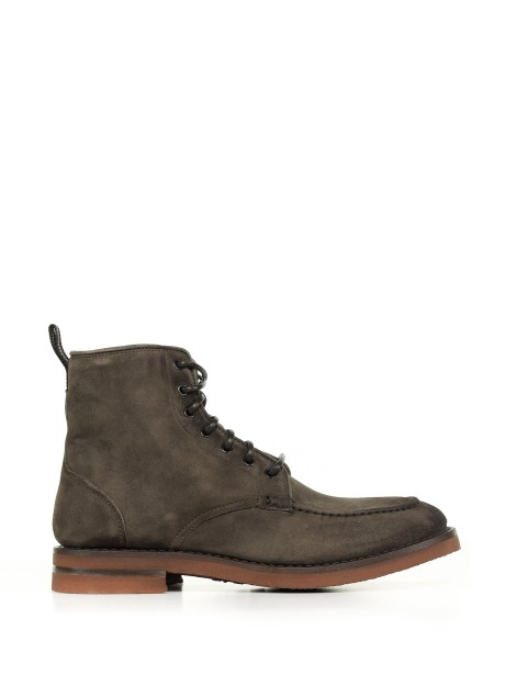 Vintage suede ankle boot